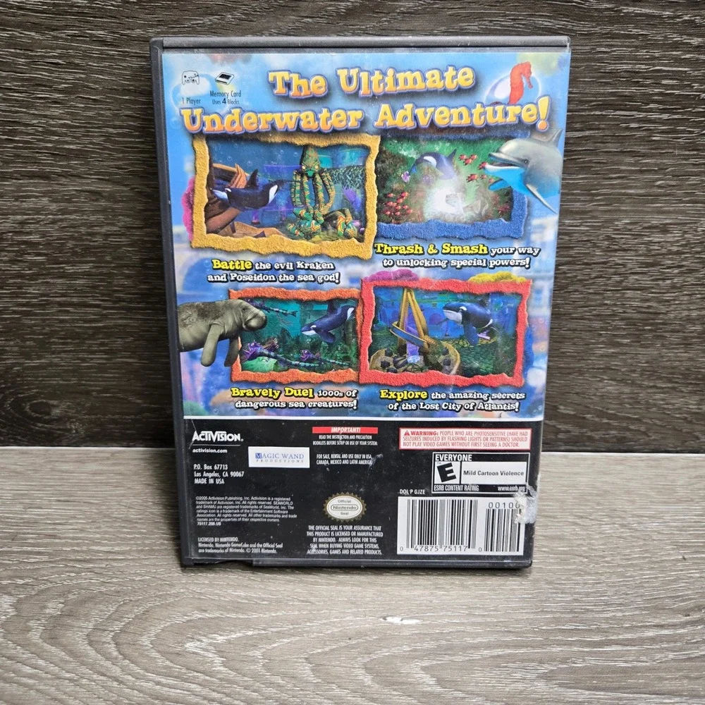 SeaWorld Adventure Parks: Shamu's Deep Sea Adventures Nintendo GameCube Game